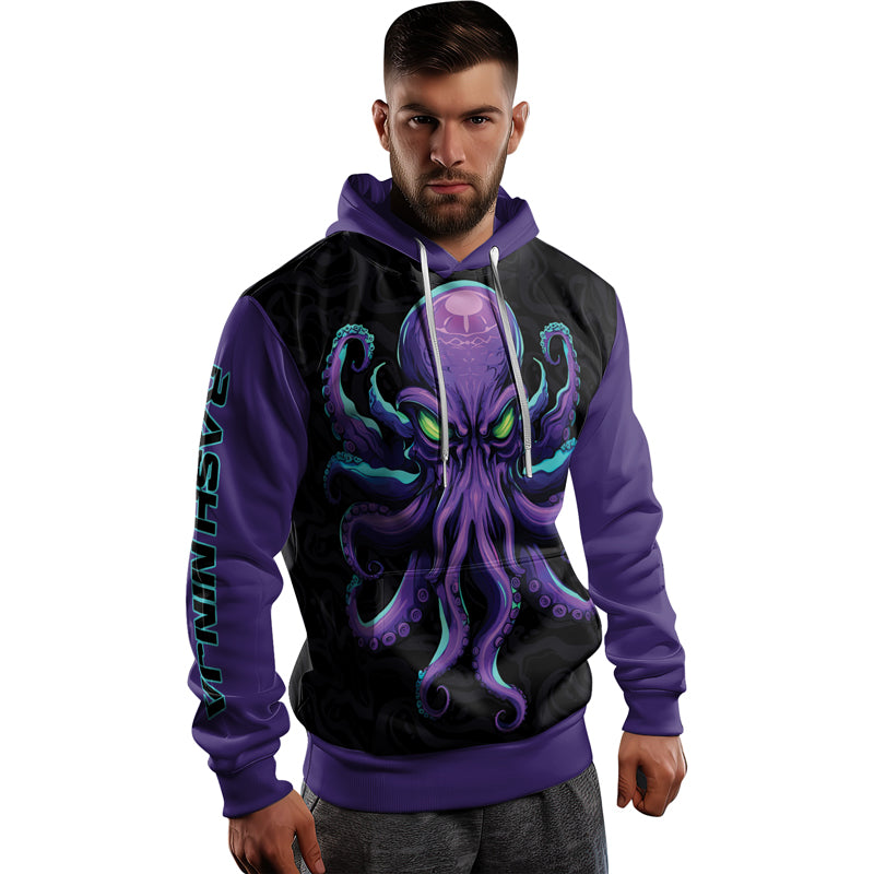 Rashninja Octopus Overlord AOP Hoodie | Jiu Jitsu Octopus Hoodie