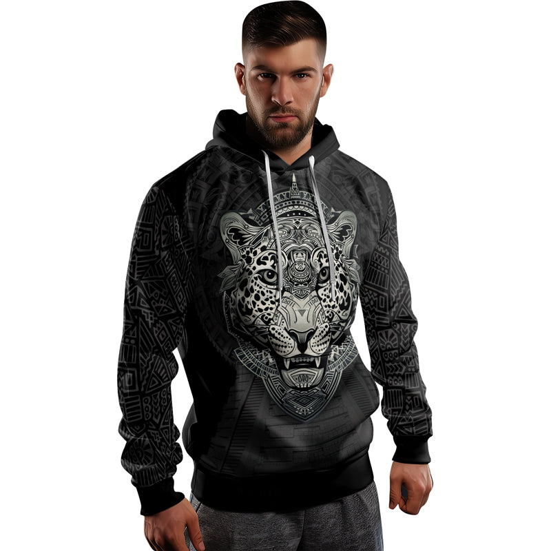 Rashninja Aztec Hunting Jaguar AOP Hoodie