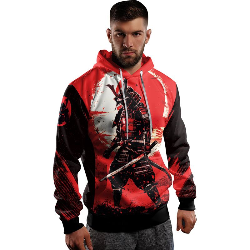 Rashninja Blade of the Samurai AOP Hoodie | Samurai Style Hoodie