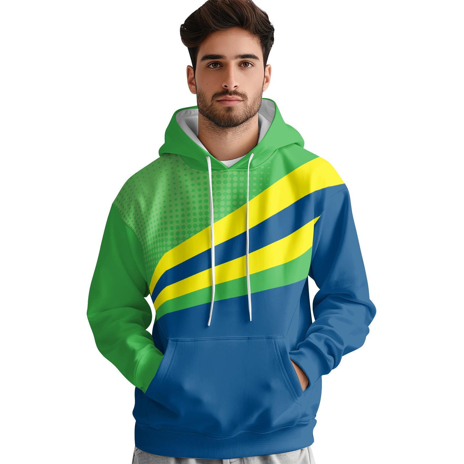 Rashninja Brazilian Pride Grappler AOP Hoodie | Brazil Flag Hoodie