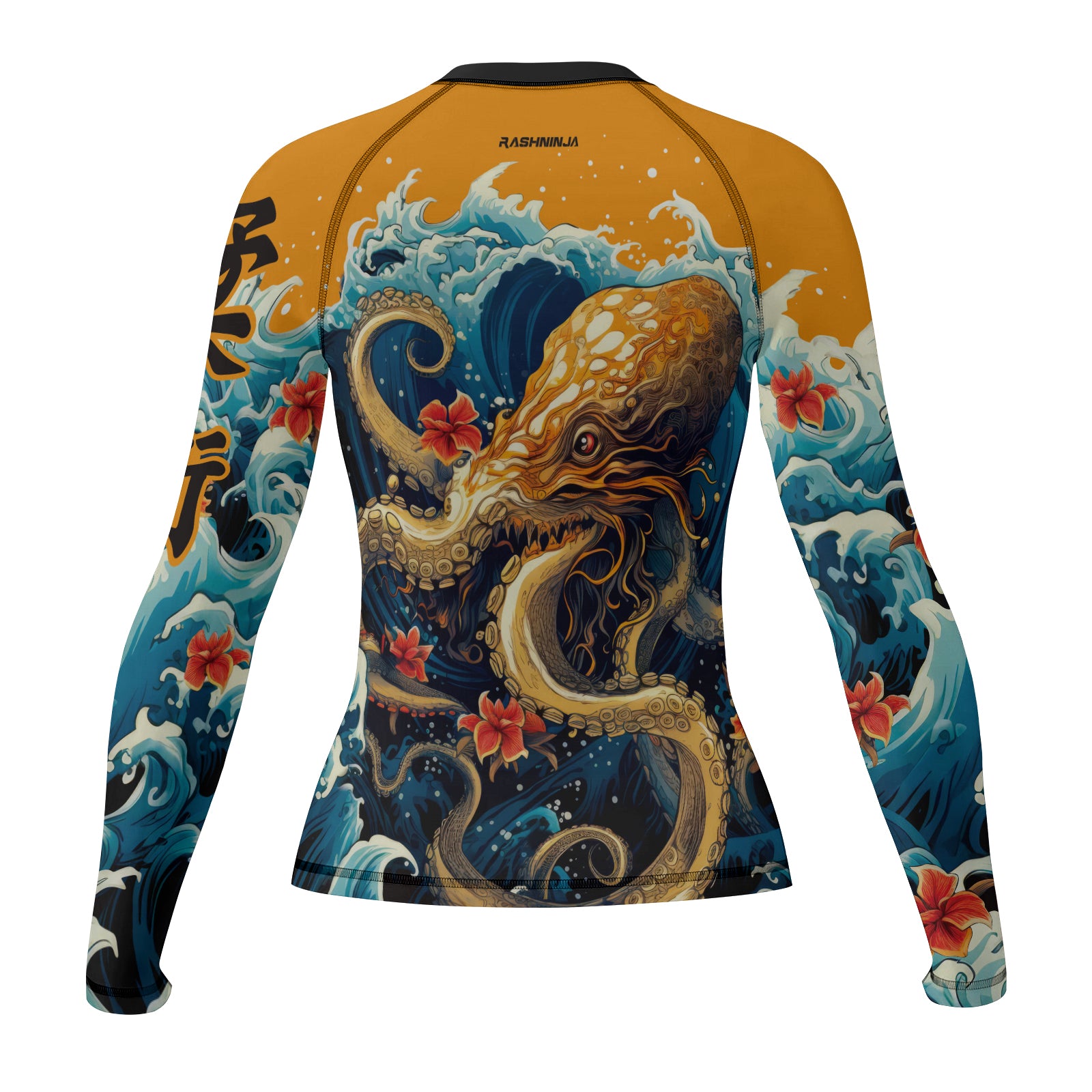 Rashninja Octopus Waves Women's Long Sleeve Rash Guard | Rash Guard