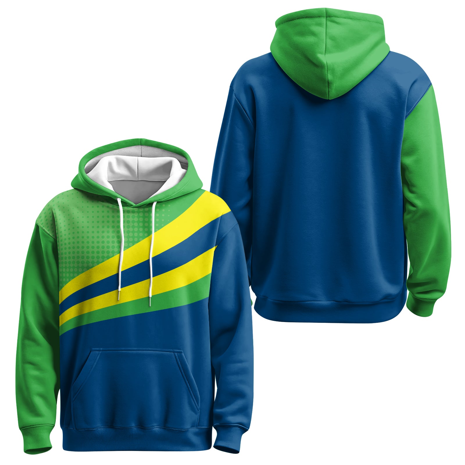 Rashninja Brazilian Pride Grappler AOP Hoodie | Brazil Flag Hoodie