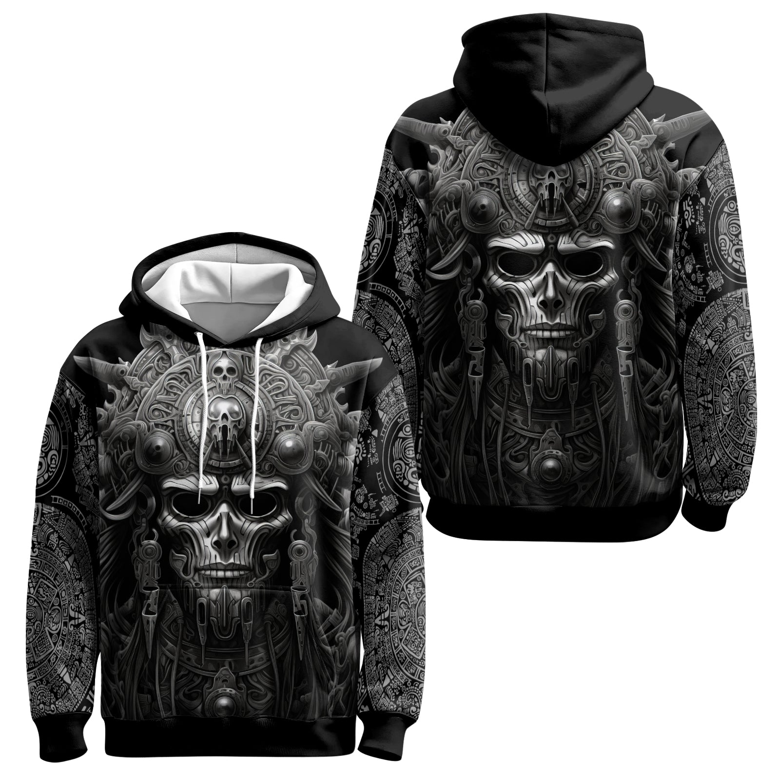 Rashninja Aztec Tribe Headman AOP Hoodie