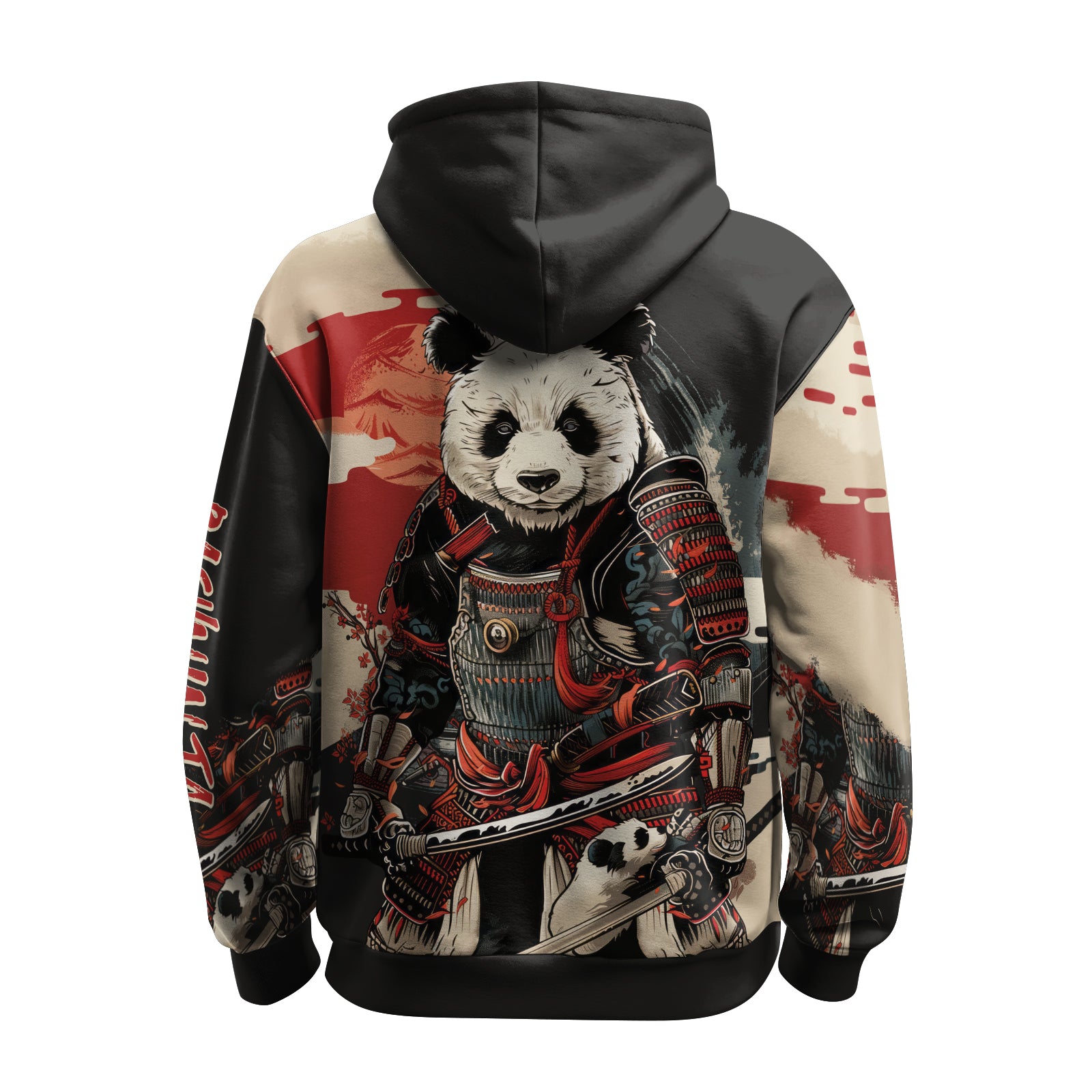 Rashninja Panda Samurai Warrior AOP Hoodie