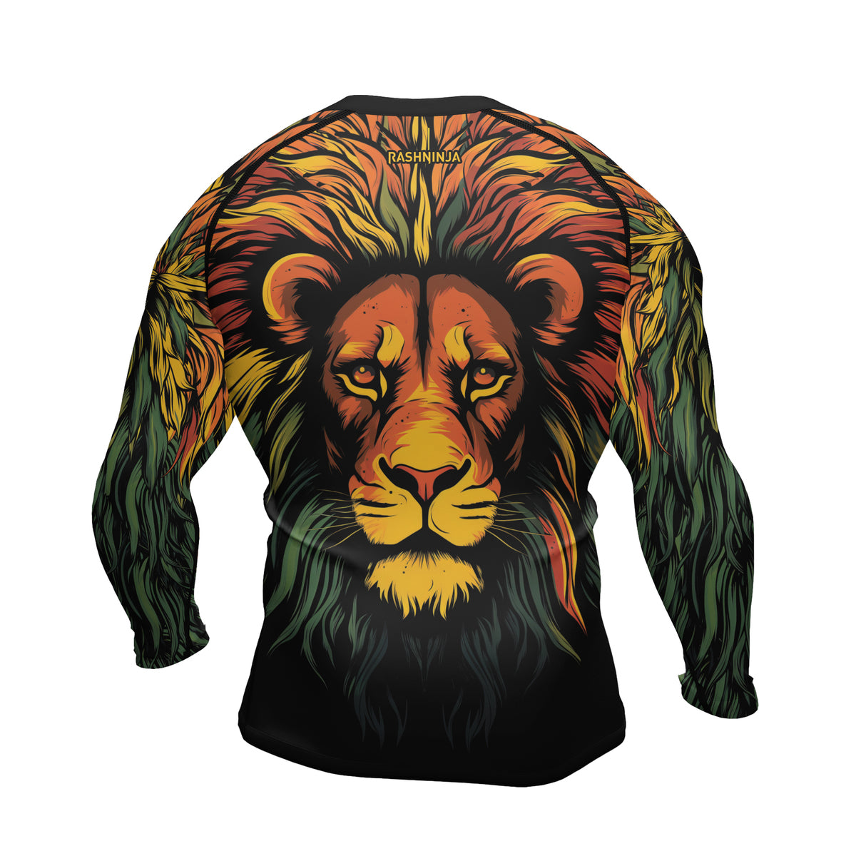 Rashninja Wild Lion Men's Long Sleeve Rash Guard