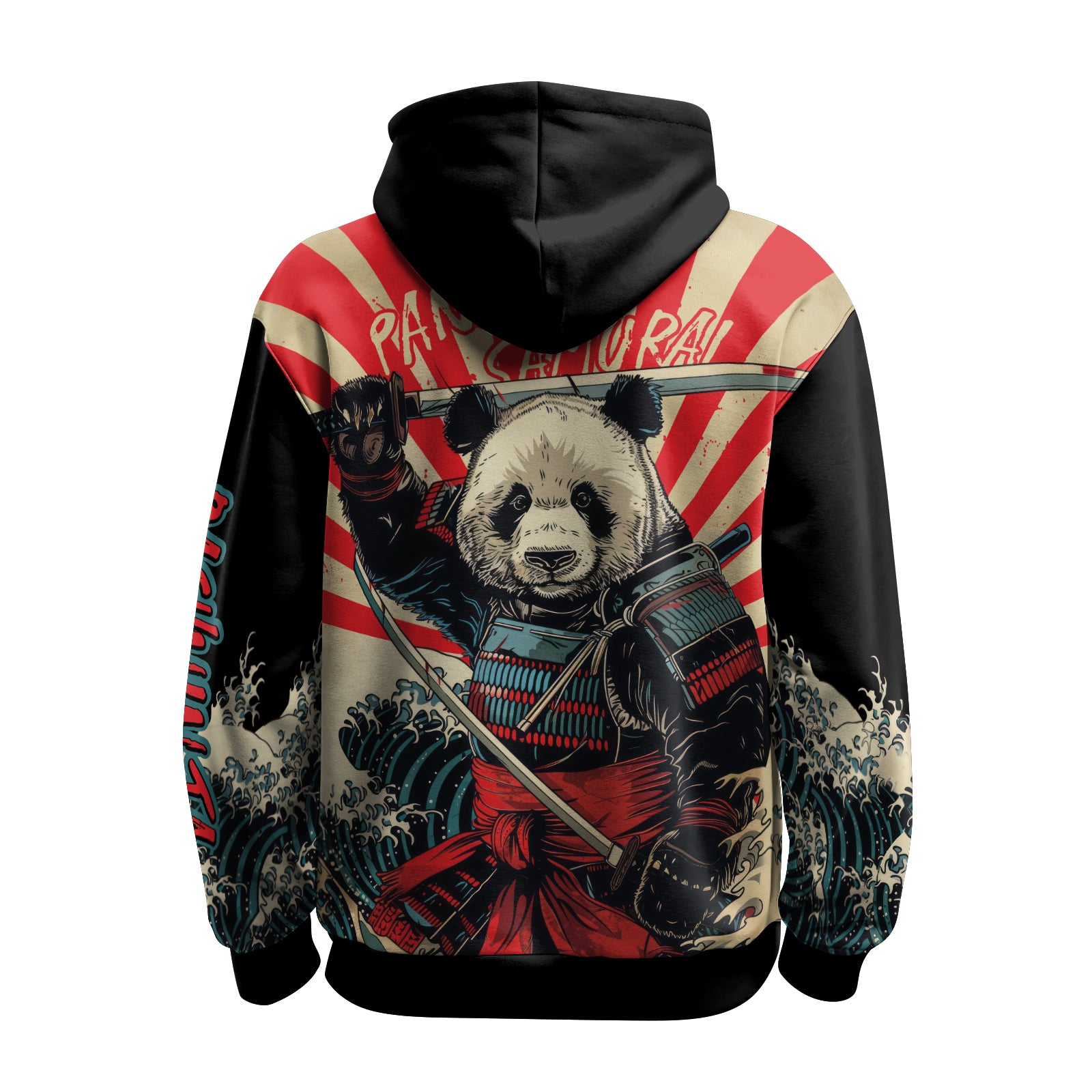 Rashninja Panda Samurai AOP Hoodie