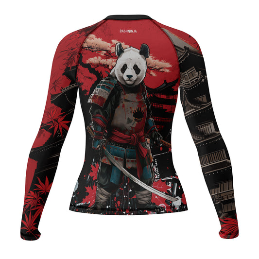 Rashninja Panda Samurai Legend Women's Long Sleeve Rash Guard