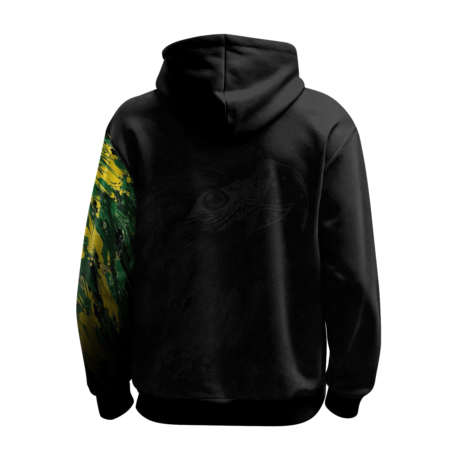 Rashninja Bird Warrior with Brazil Flag AOP Hoodie |Brazil Flag Hoodie