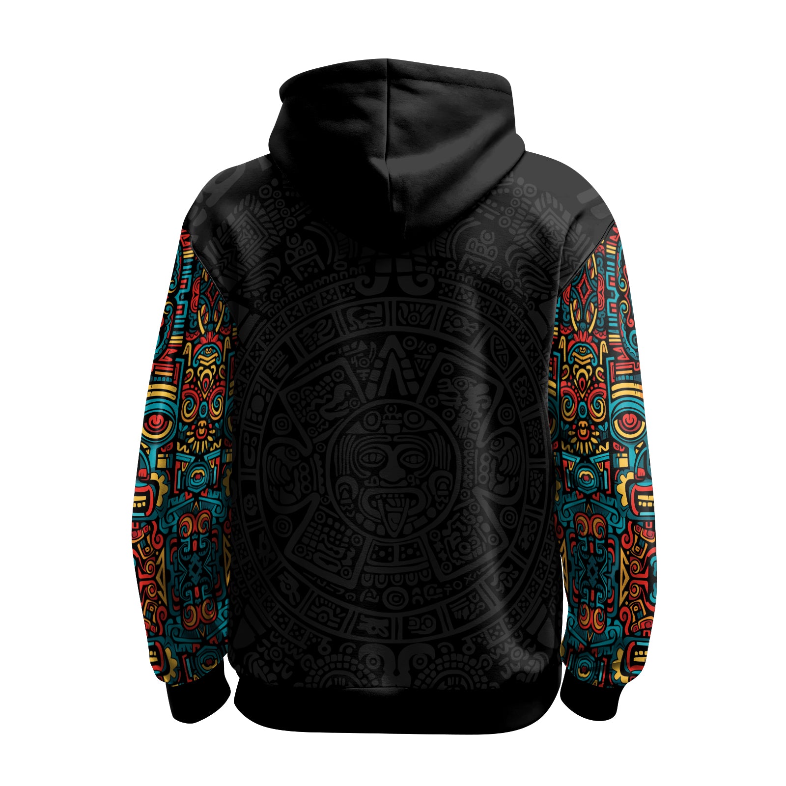 Rashninja Aztec Tribal Pattern AOP Hoodie