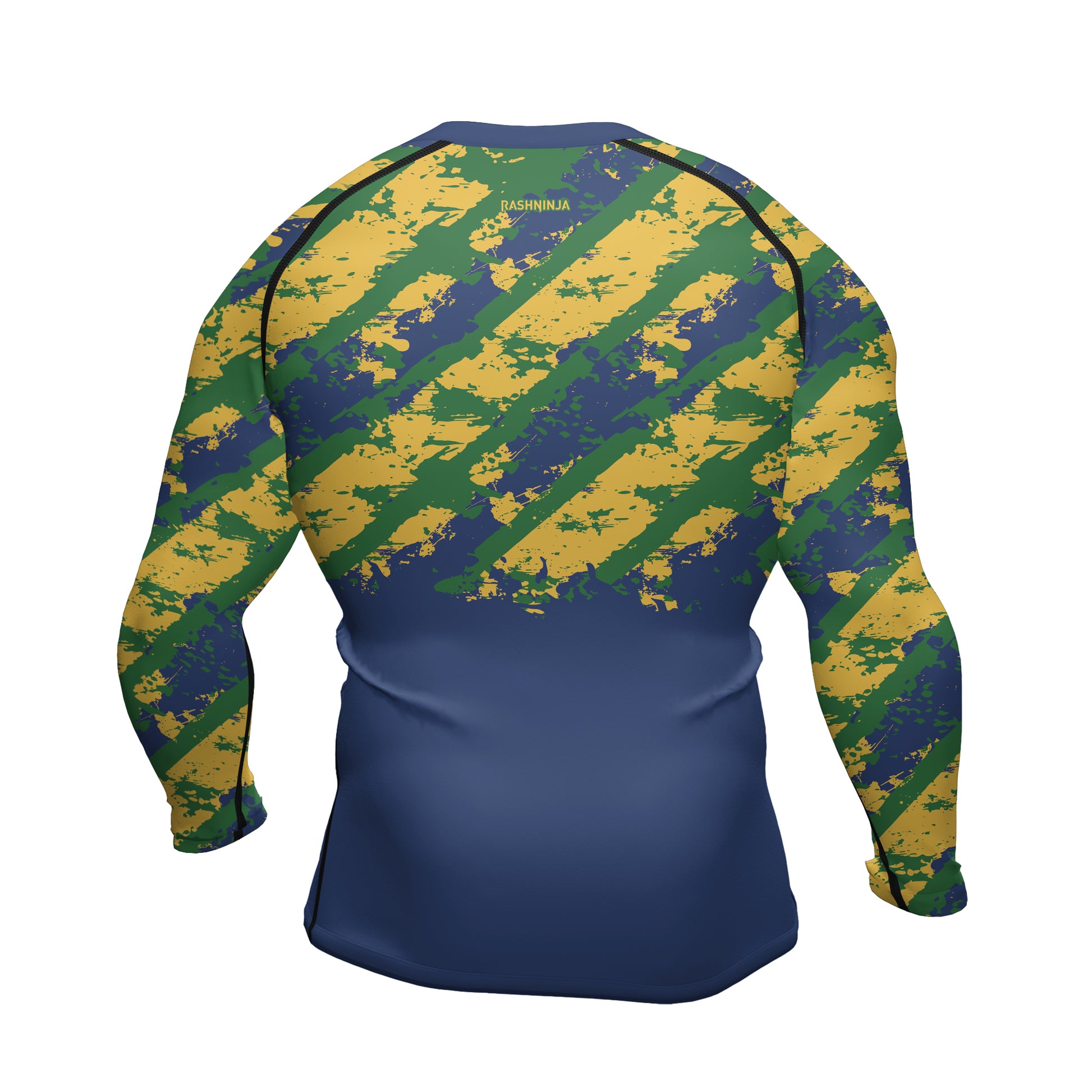 Rashninja Flag of Brazil’s Champions Men's Long Sleeve Rash Guard