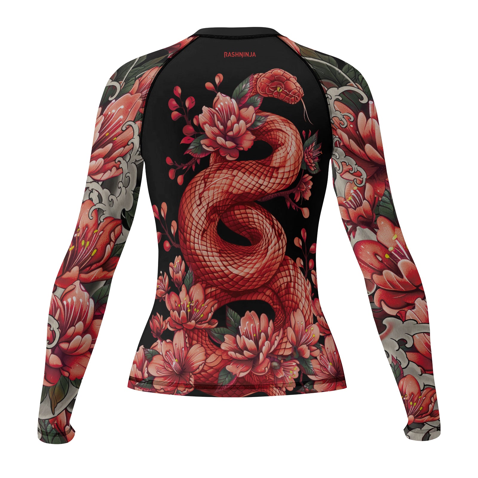 Rashninja Blossoming Snake Women's Long Sleeve Rash Guard