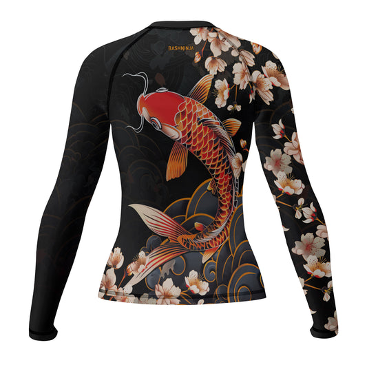 Rashninja Koi Sakura Flow Women's Long Sleeve Rash Guard