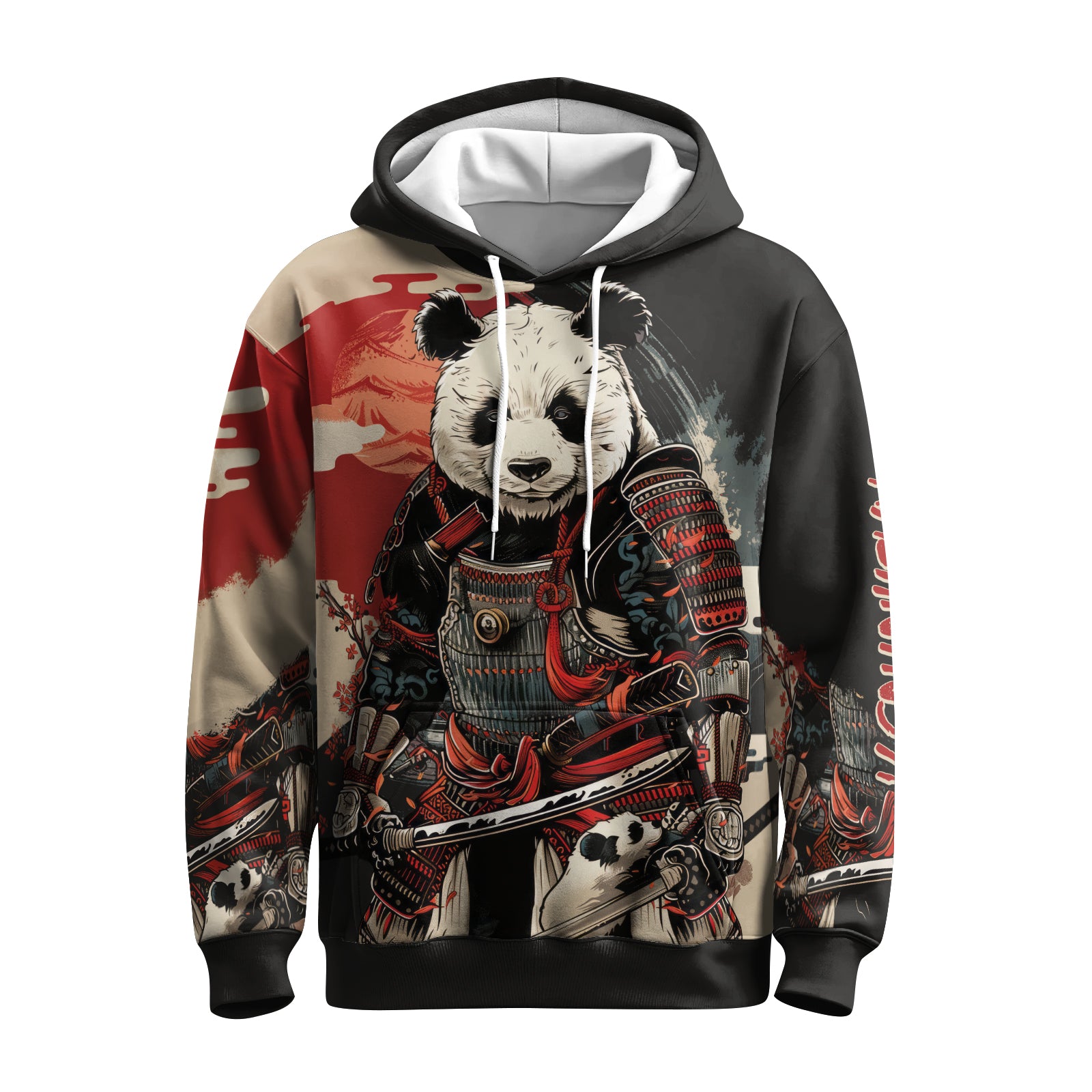 Rashninja Panda Samurai Warrior AOP Hoodie