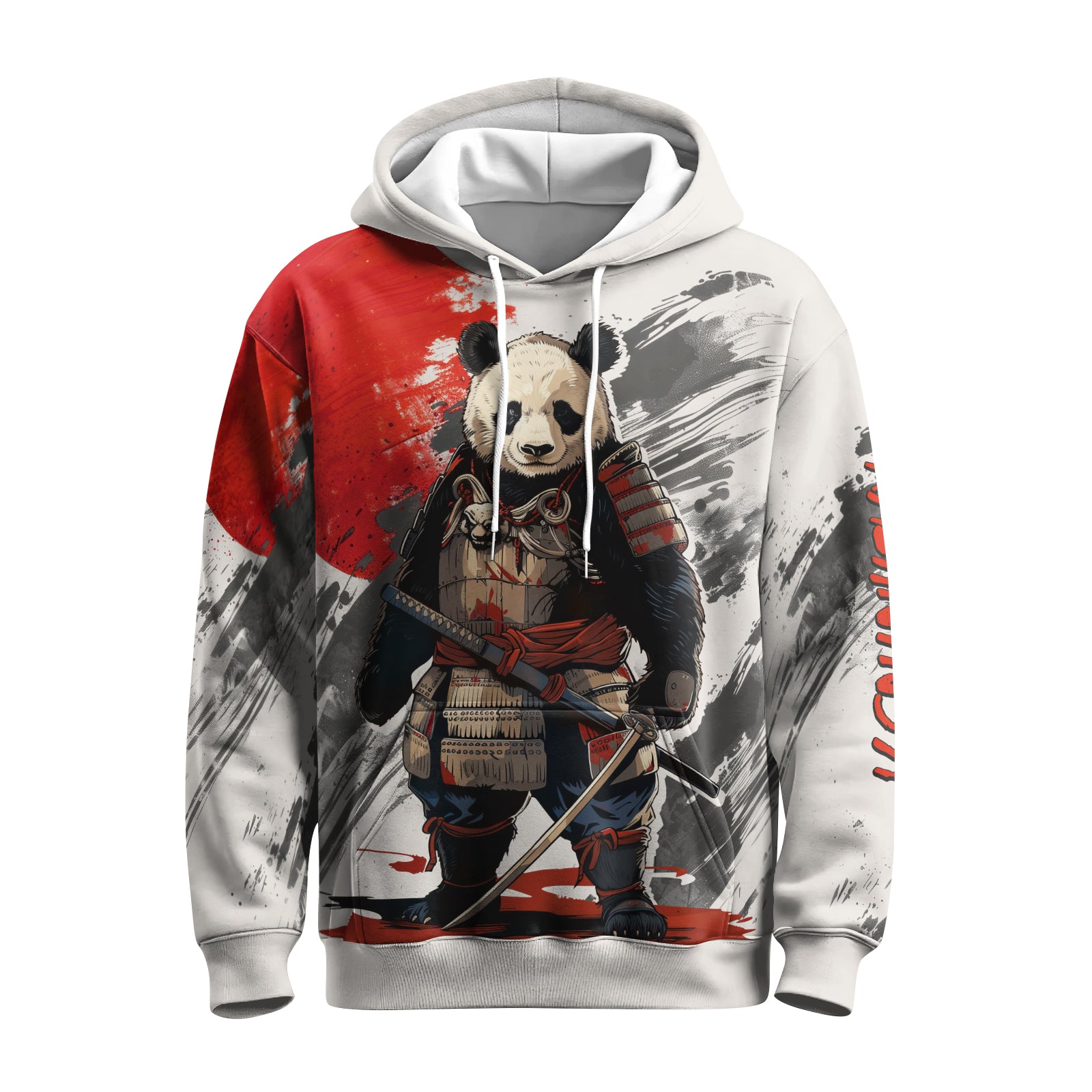 Rashninja Panda Samurai Armor AOP Hoodie