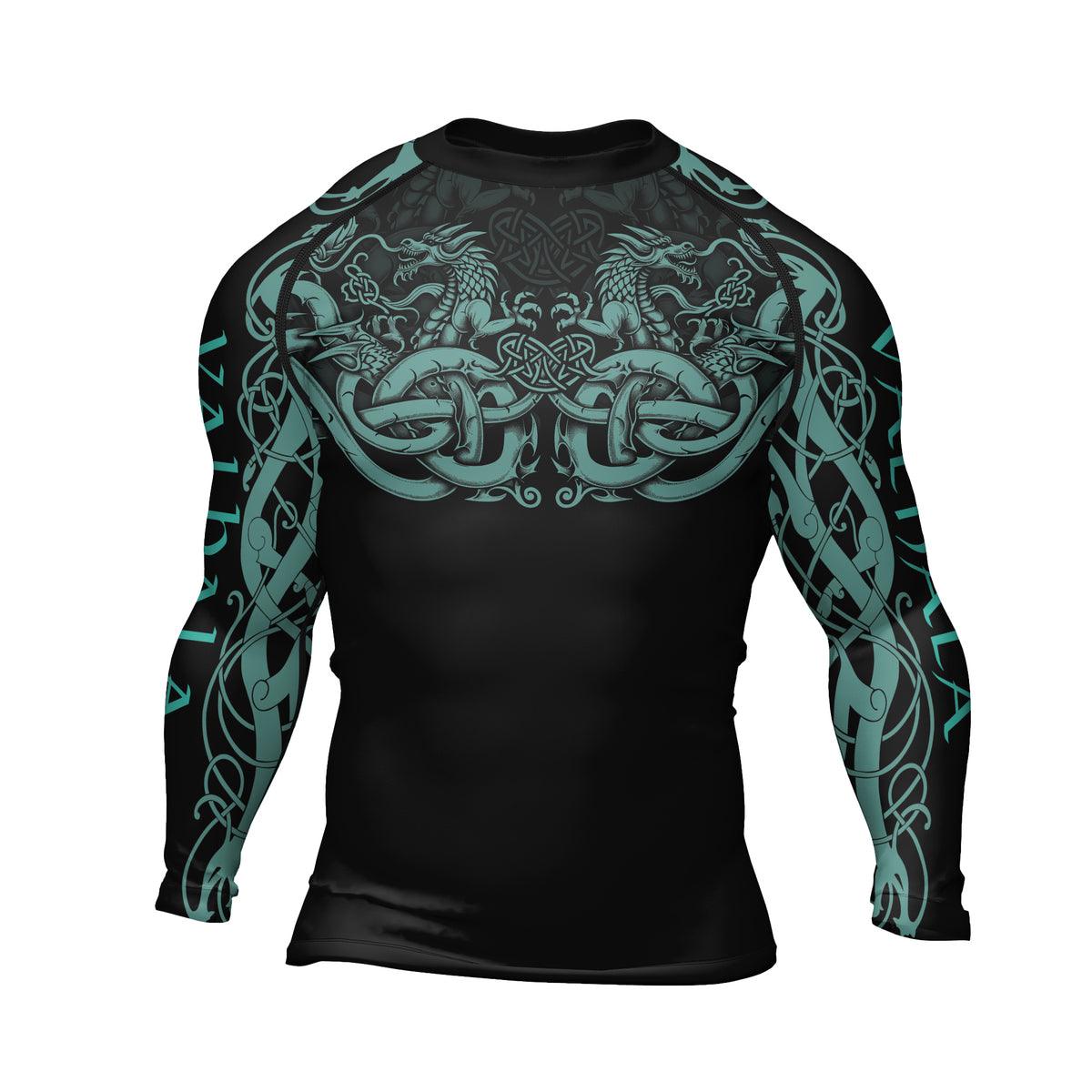Rashninja Nordic Dragon Guardian Men's Long Sleeve Rash Guard