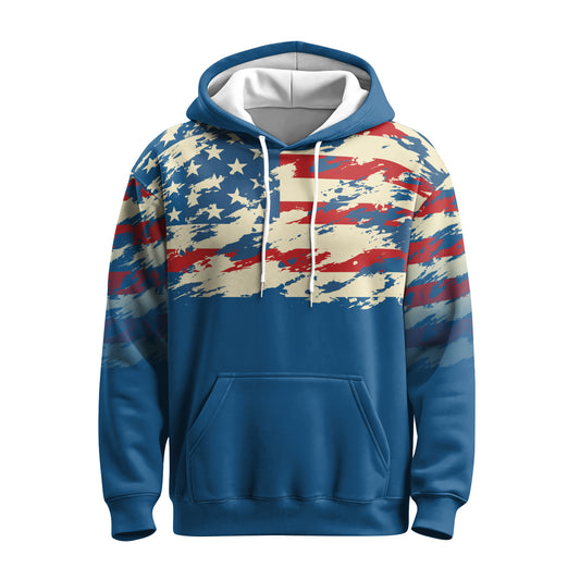 Rashninja American Flag Patriotic AOP Hoodie | Patriotic Hoodies