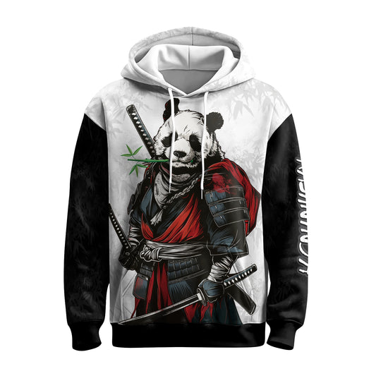 Rashninja Mystic Warrior Panda Samurai AOP Hoodie