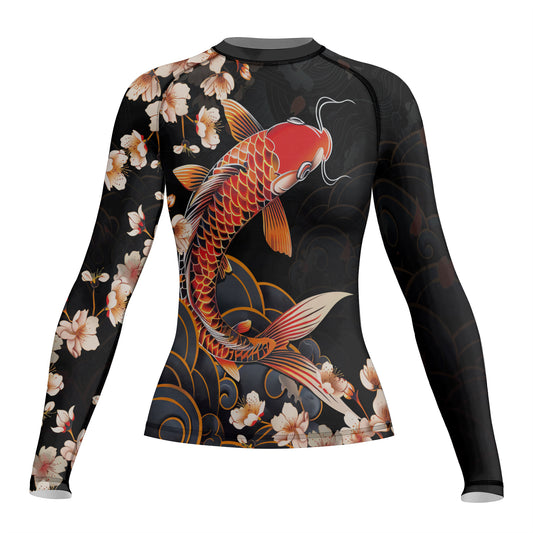 Rashninja Koi Sakura Flow Women's Long Sleeve Rash Guard