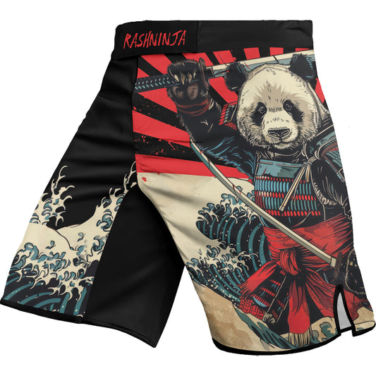Rashninja Panda Samurai Men's Fight Shorts