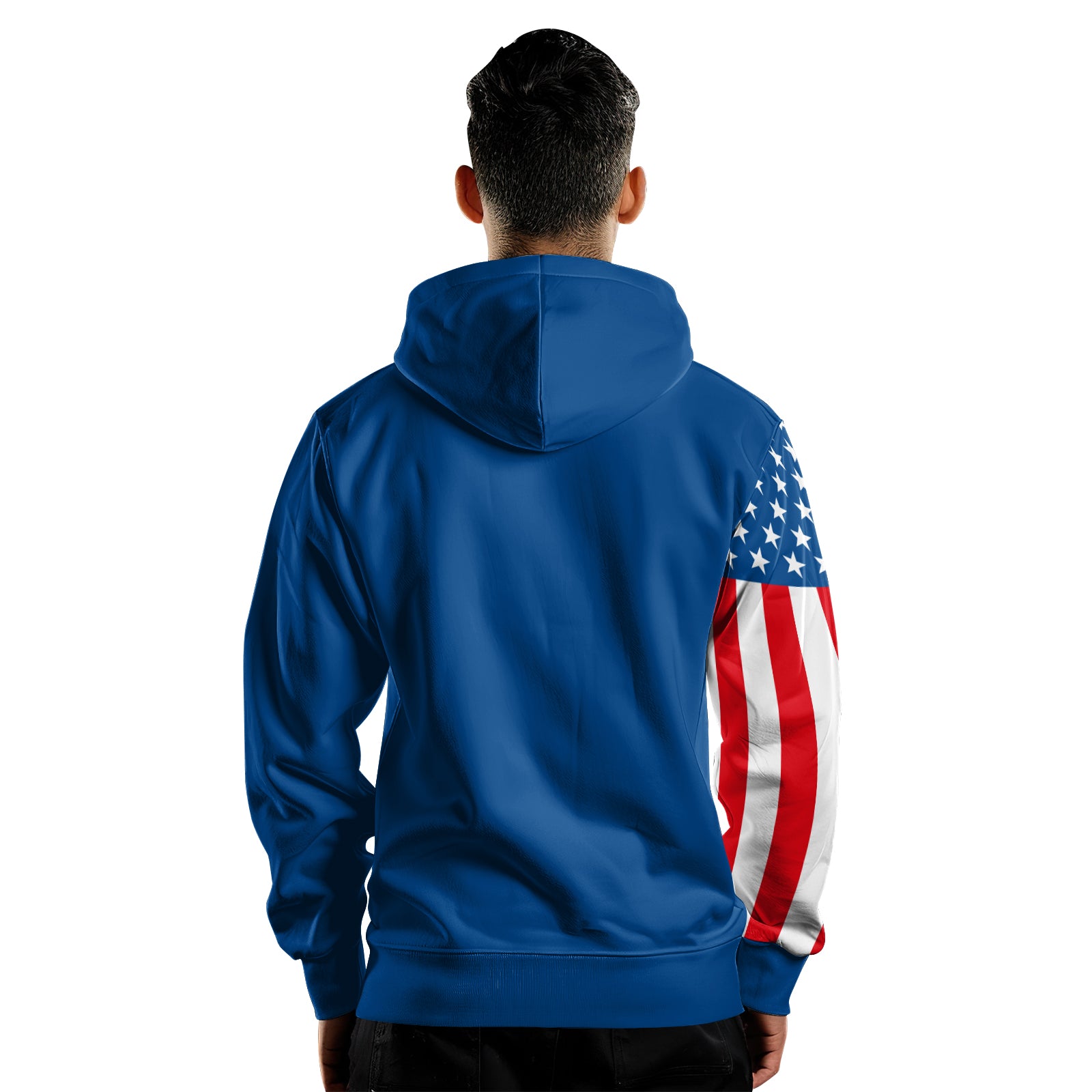 Rashninja USA Flag Patriotic AOP Hoodie | Patriotic Hooded Sweatshirt