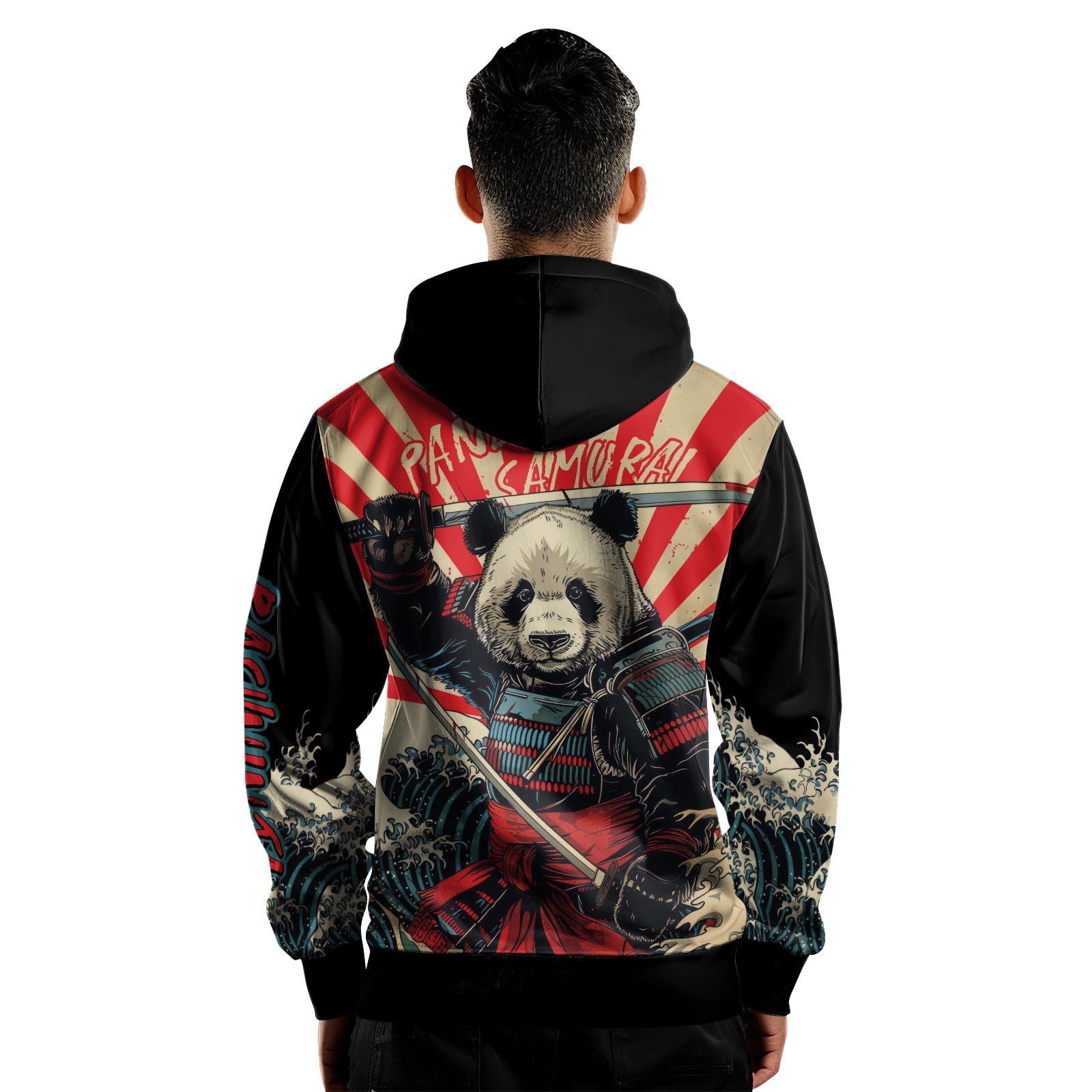 Rashninja Panda Samurai AOP Hoodie