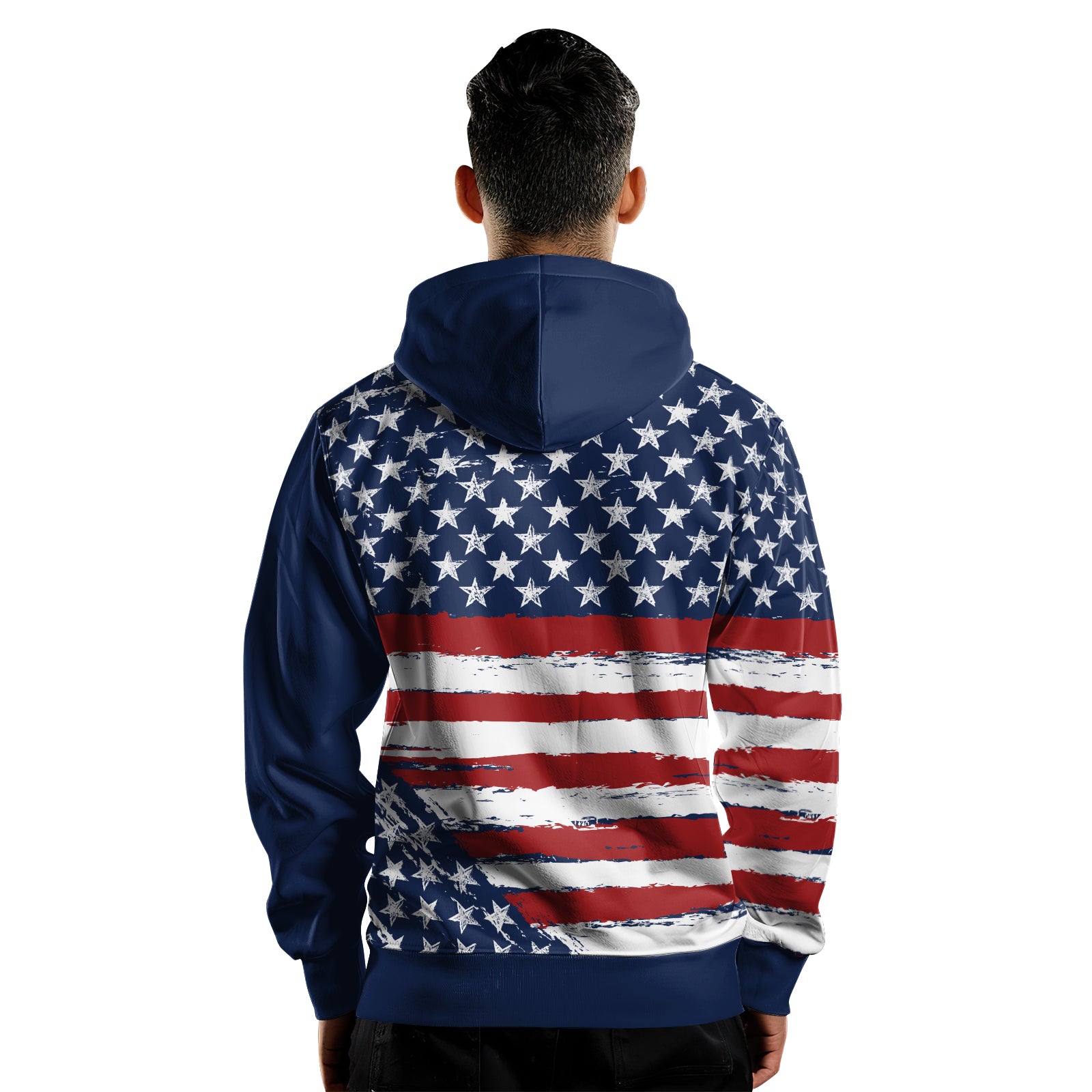 Rashninja Flag of the United States AOP Hoodie | Patriotic Hoodies