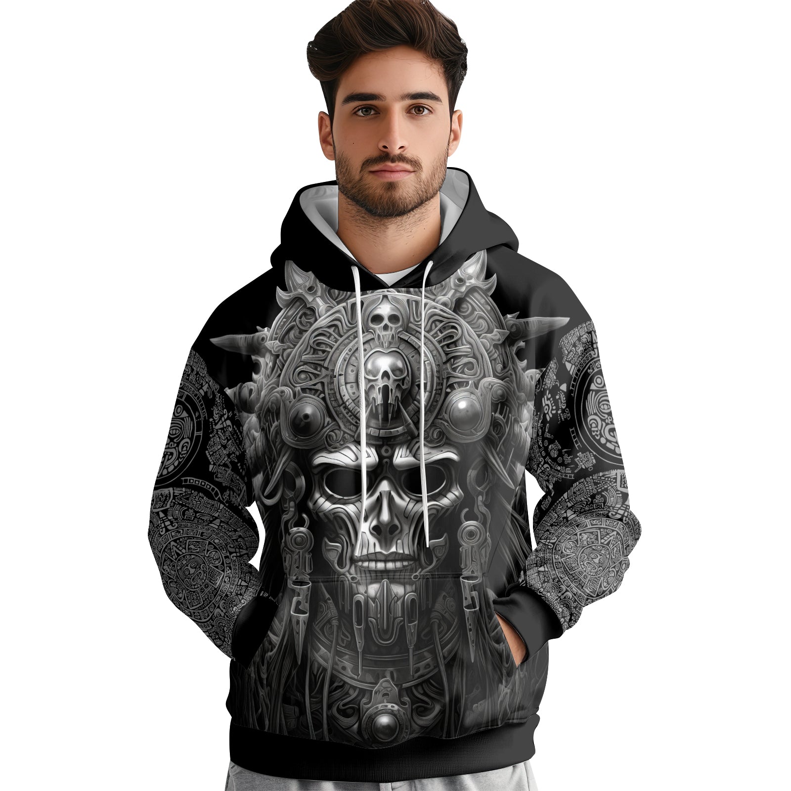 Rashninja Aztec Tribe Headman AOP Hoodie