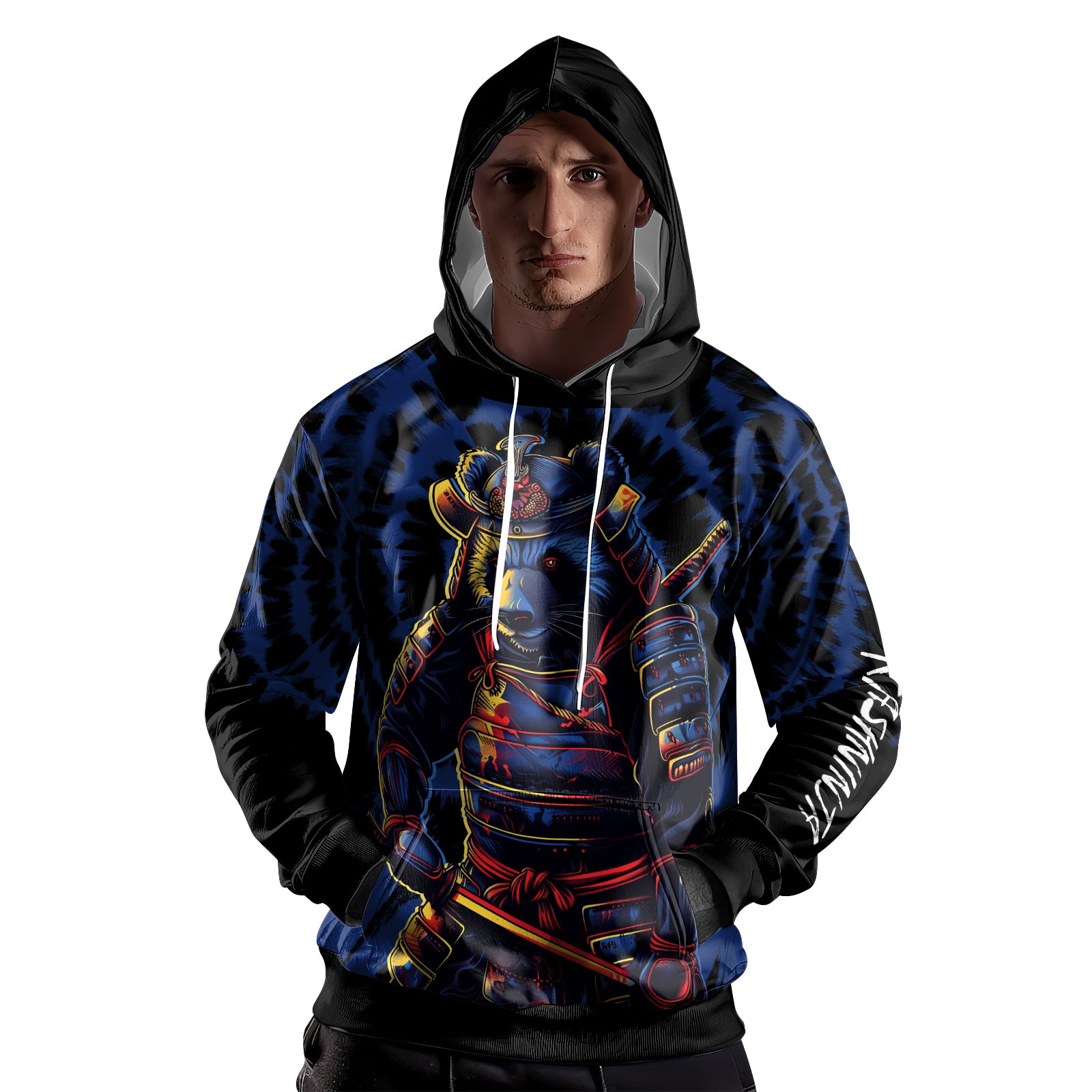 Rashninja Panda Samurai Essence AOP Hoodie