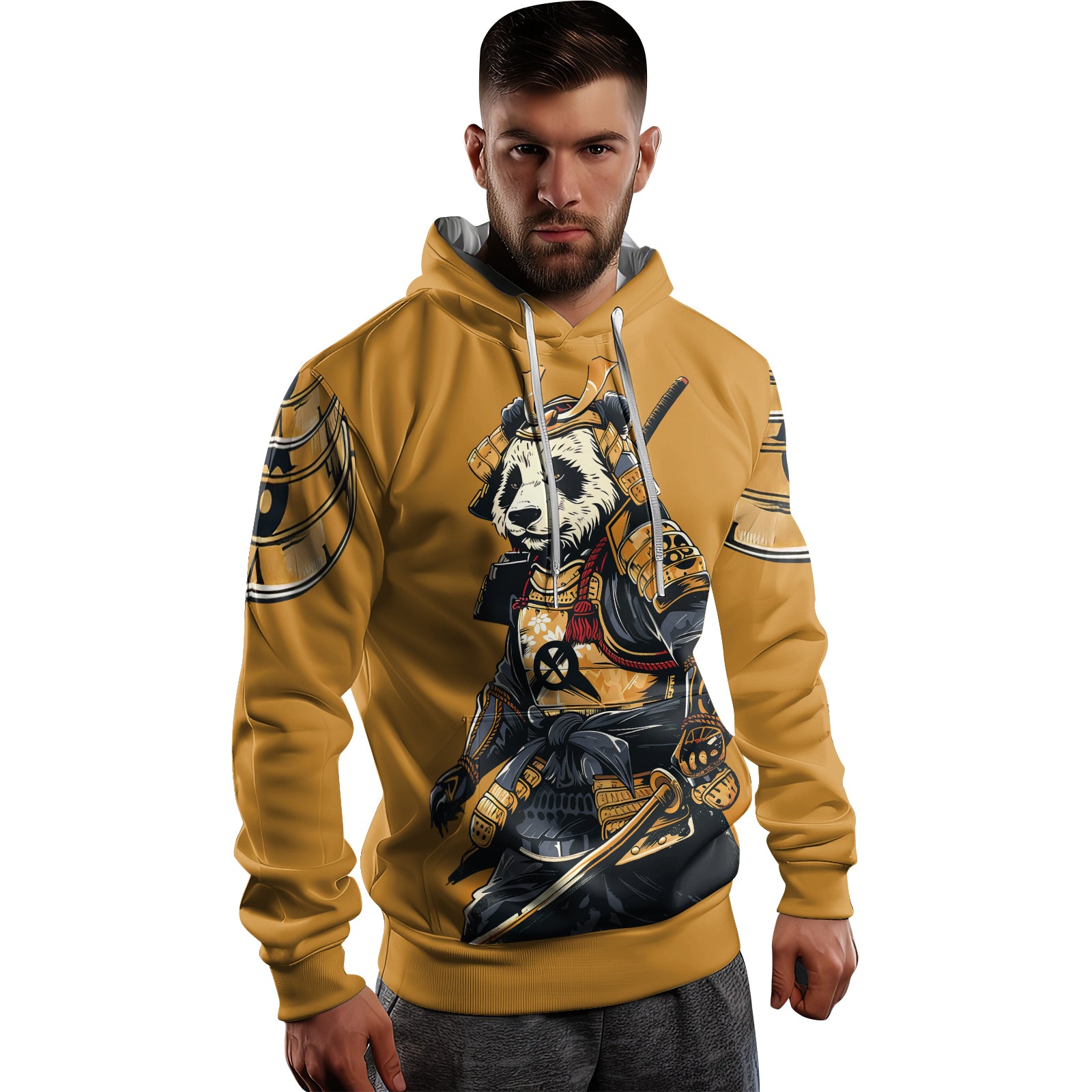 Rashninja Samurai Panda Strikes AOP Hoodie