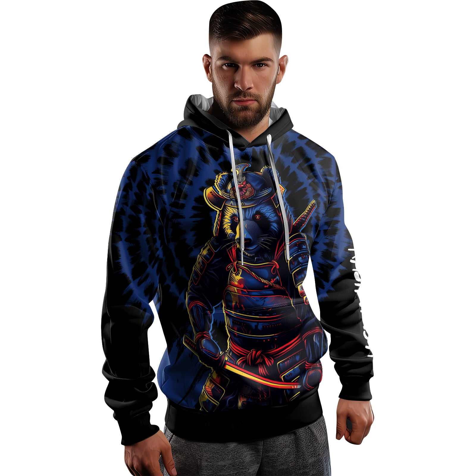 Rashninja Panda Samurai Essence AOP Hoodie