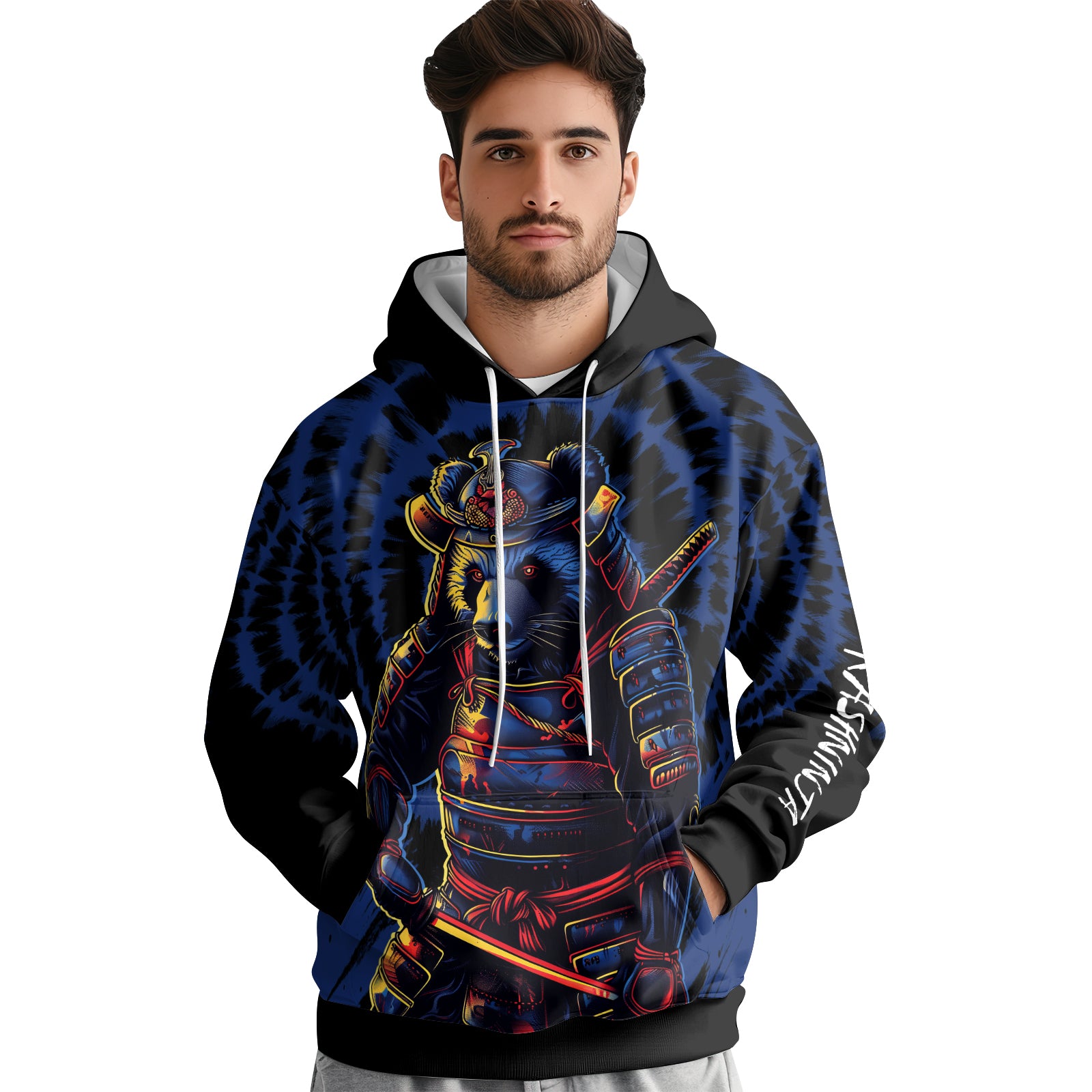 Rashninja Panda Samurai Essence AOP Hoodie