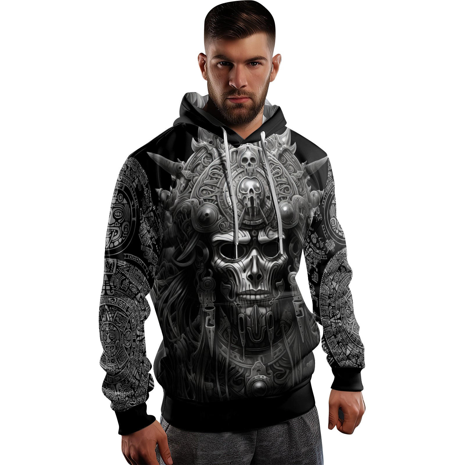 Rashninja Aztec Tribe Headman AOP Hoodie