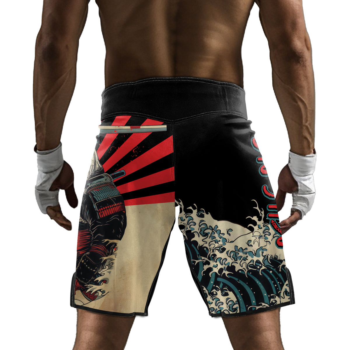 Rashninja Panda Samurai Men's Fight Shorts