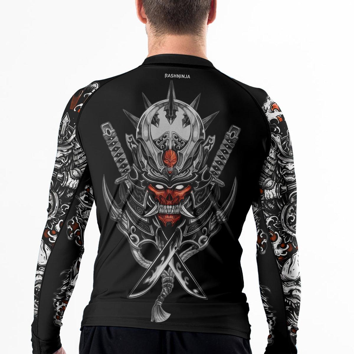 Rashninja Ghost Samurai Men's Long Sleeve Rash Guard - Rashninja LLC