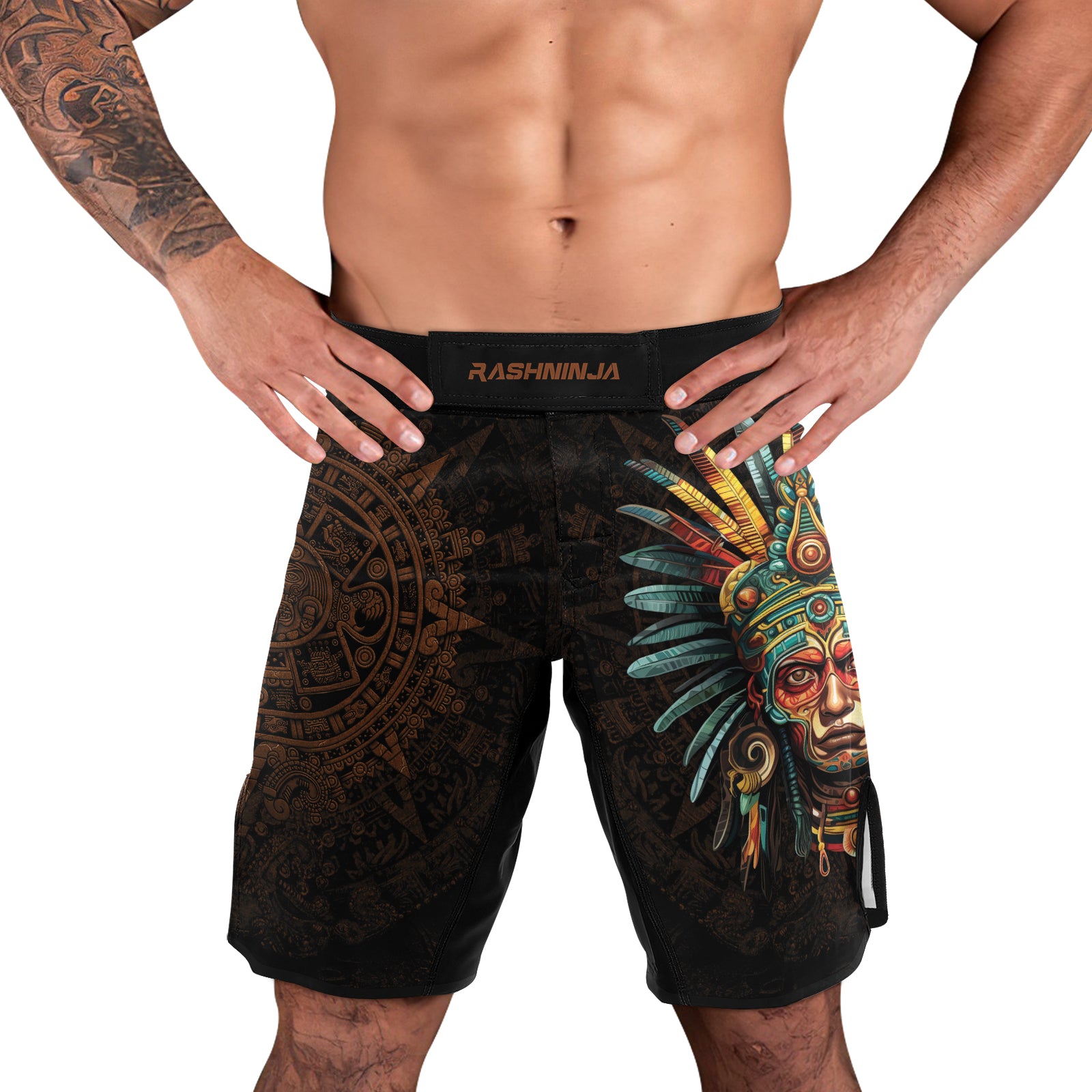 Rashninja Aztec Headman Men's Fight Shorts