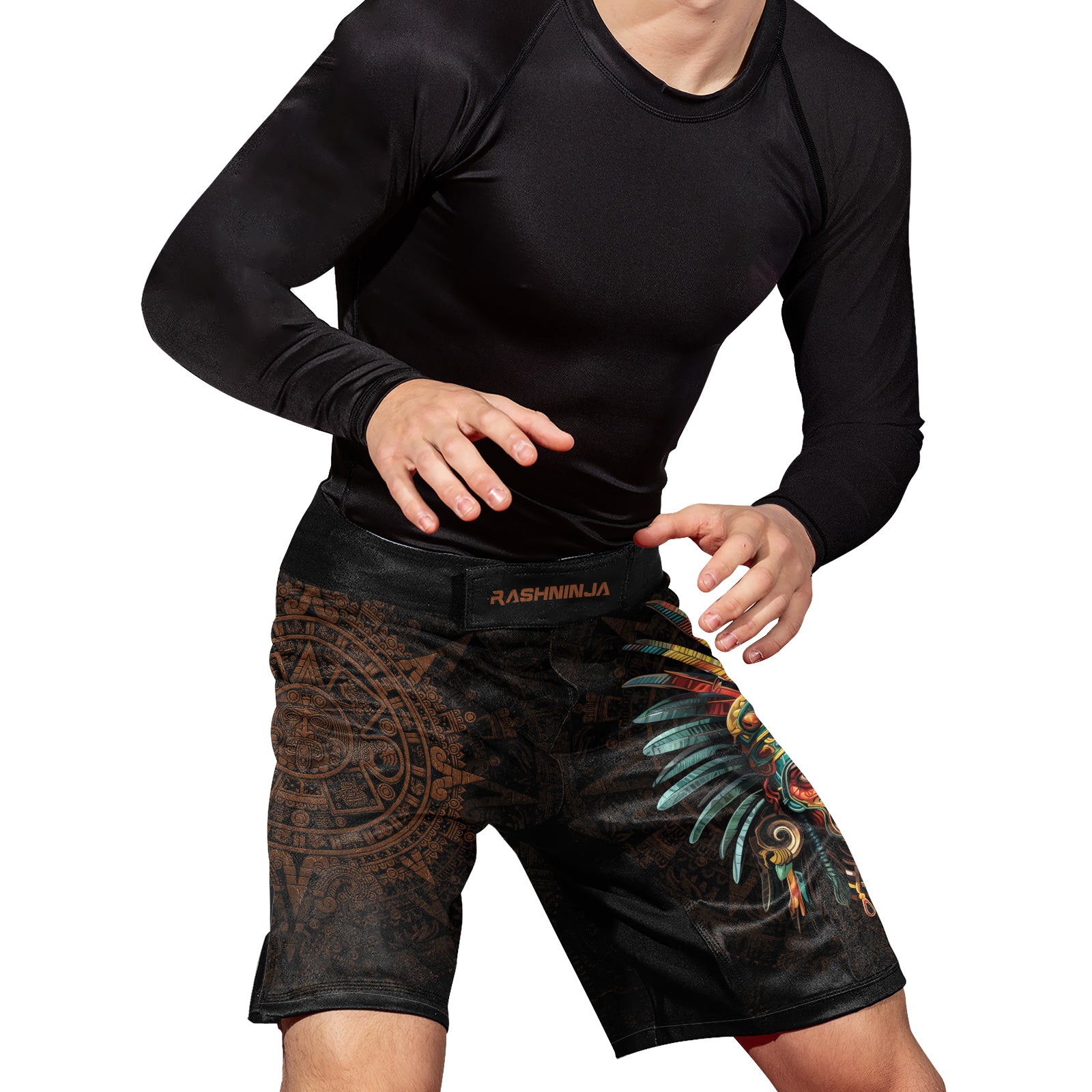 Rashninja Aztec Headman Men's Fight Shorts