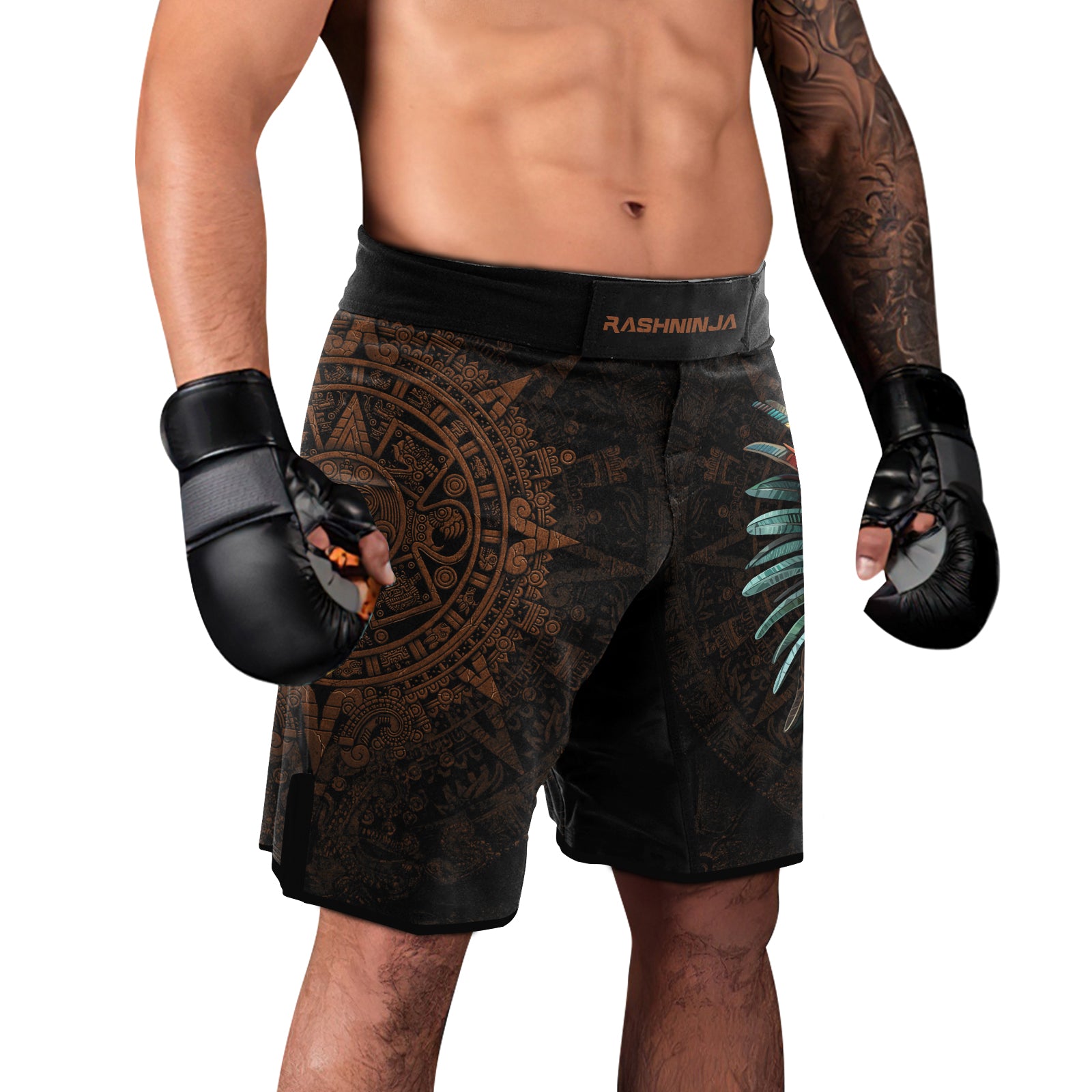 Rashninja Aztec Headman Men's Fight Shorts