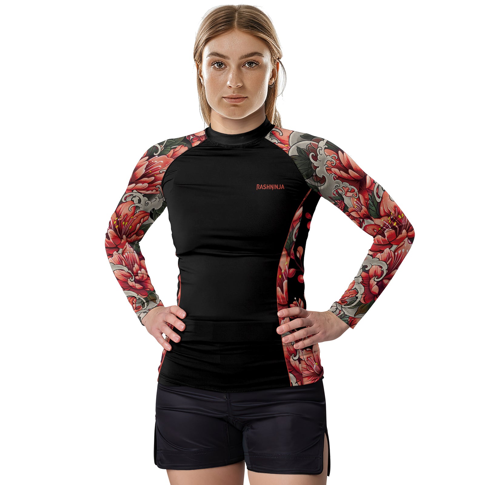 Rashninja Blossoming Snake Women's Long Sleeve Rash Guard