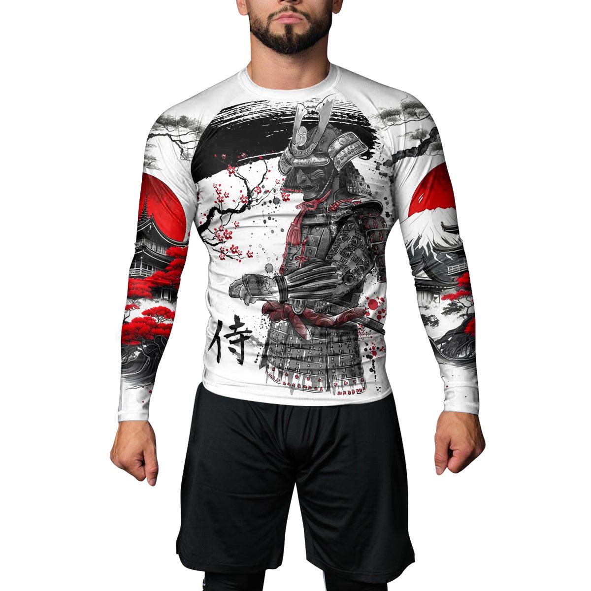 Rashninja Sakura Samurai Men's Long Sleeve Rash Guard | Fightwear