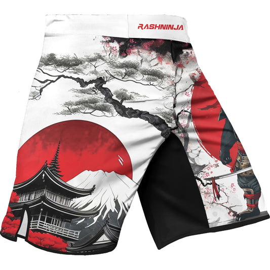 Rashninja Samurai Panda Warrior Men's Fight Shorts