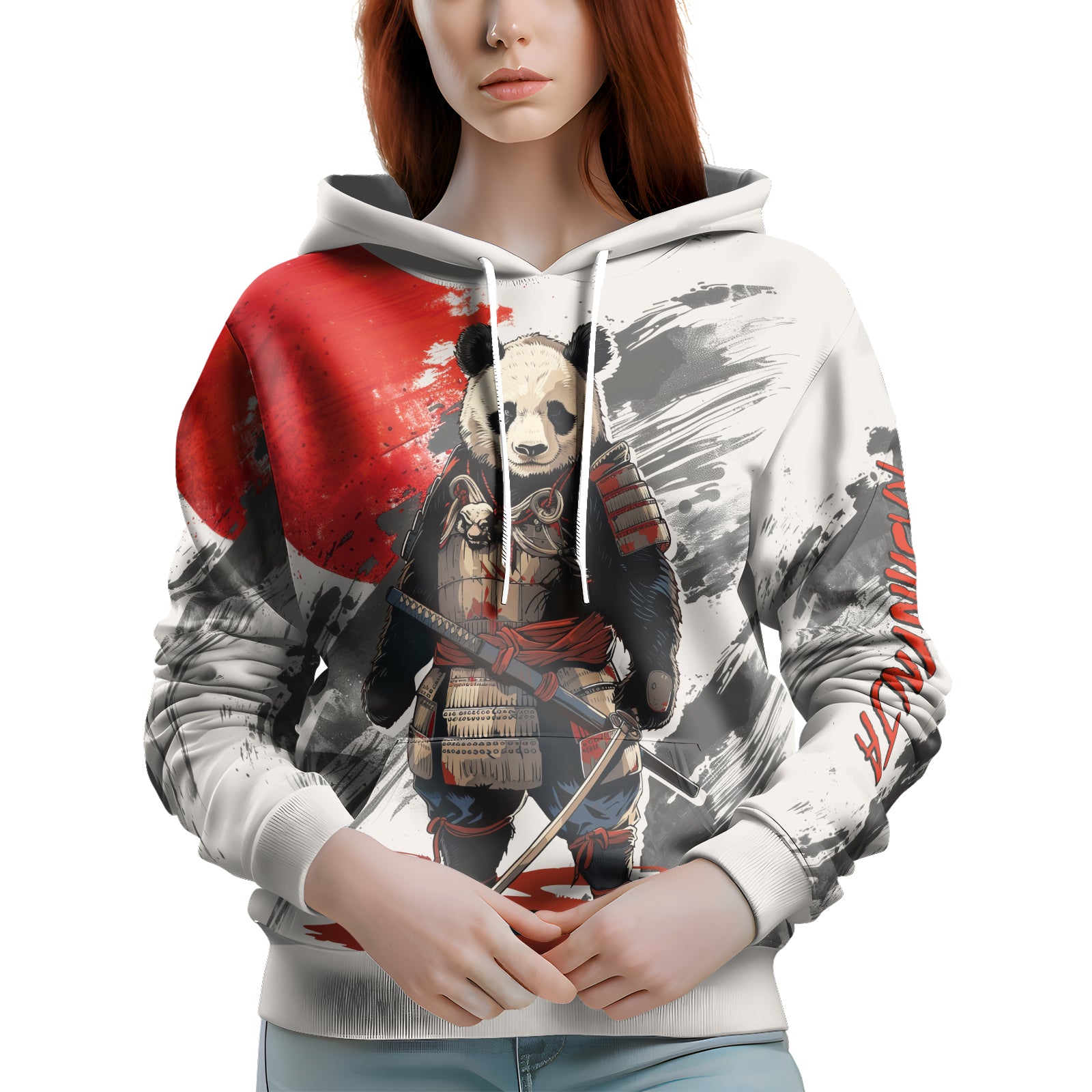 Rashninja Panda Samurai Armor AOP Hoodie