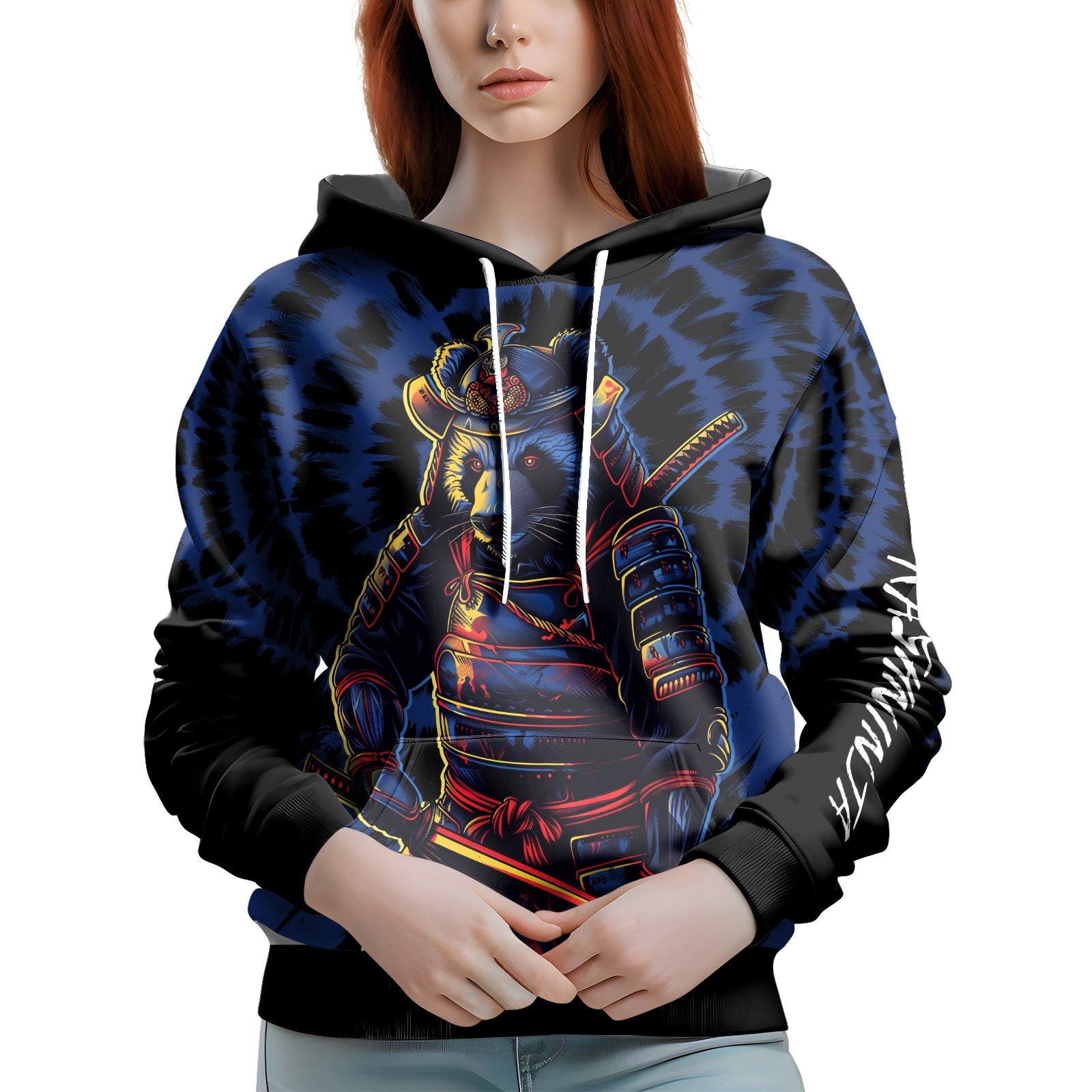 Rashninja Panda Samurai Essence AOP Hoodie