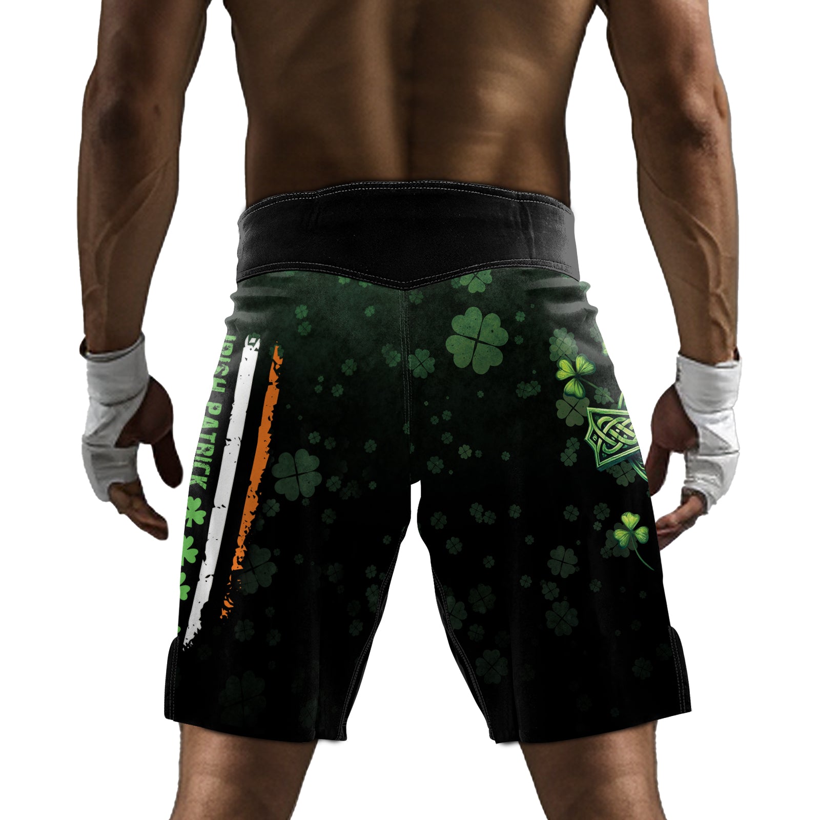 Rashninja Irish Patrick Men's Fight Shorts | Irish Patrick MMA Shorts