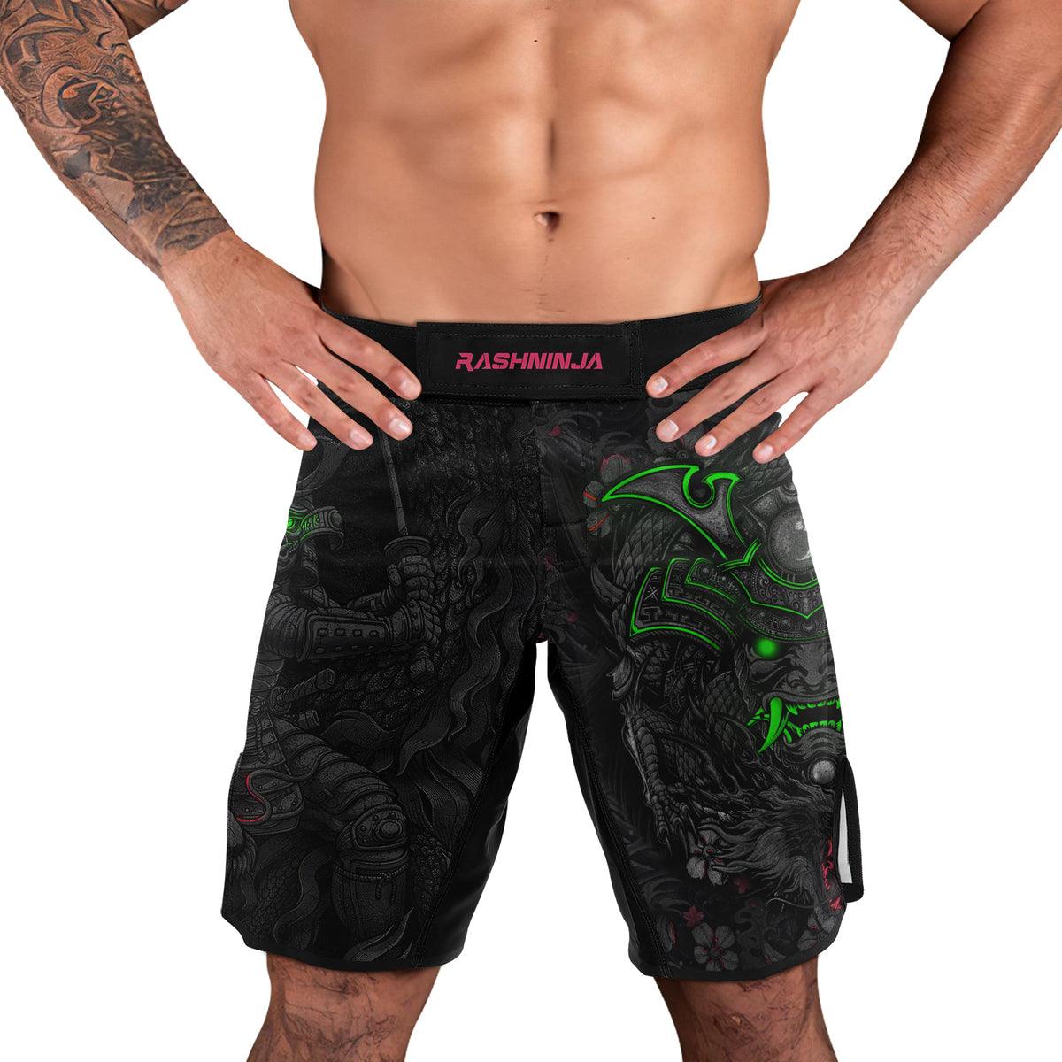 Rashninja Samurai Oni Fusion Men's Fight Shorts - Rashninja LLC