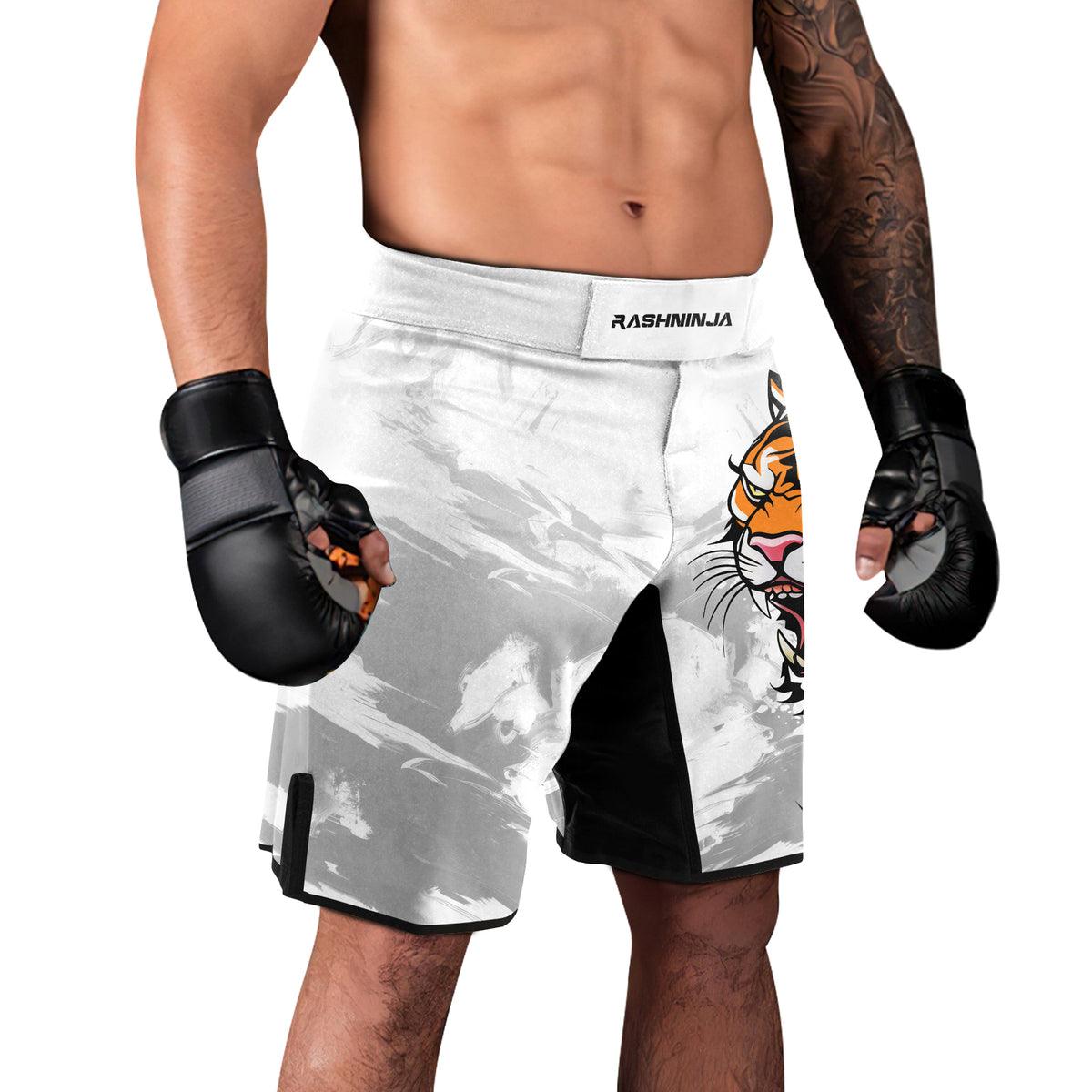 Rashninja Tiger's Power Men's Fight Shorts - Rashninja LLC