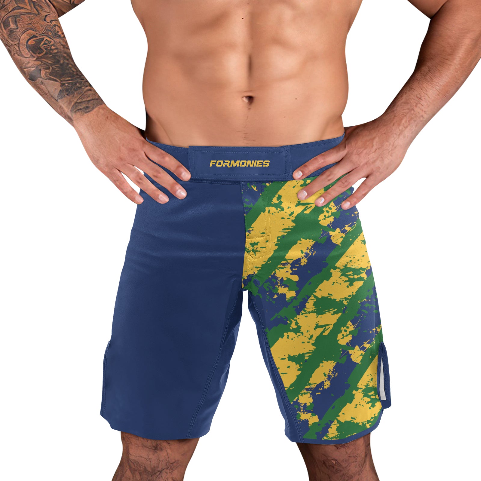 Rashninja Flag of Brazil’s Champions Men's Fight Shorts