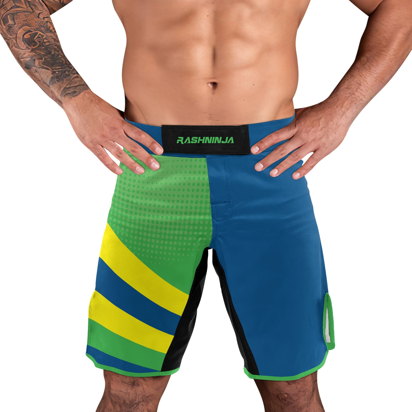 Rashninja Brazilian Pride Grappler Men's Fight Shorts