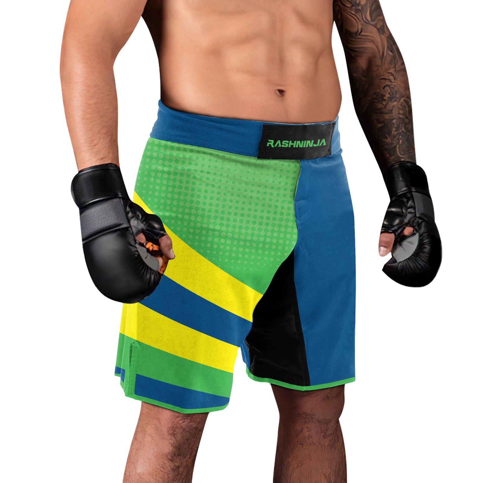 Rashninja Brazilian Pride Grappler Men's Fight Shorts