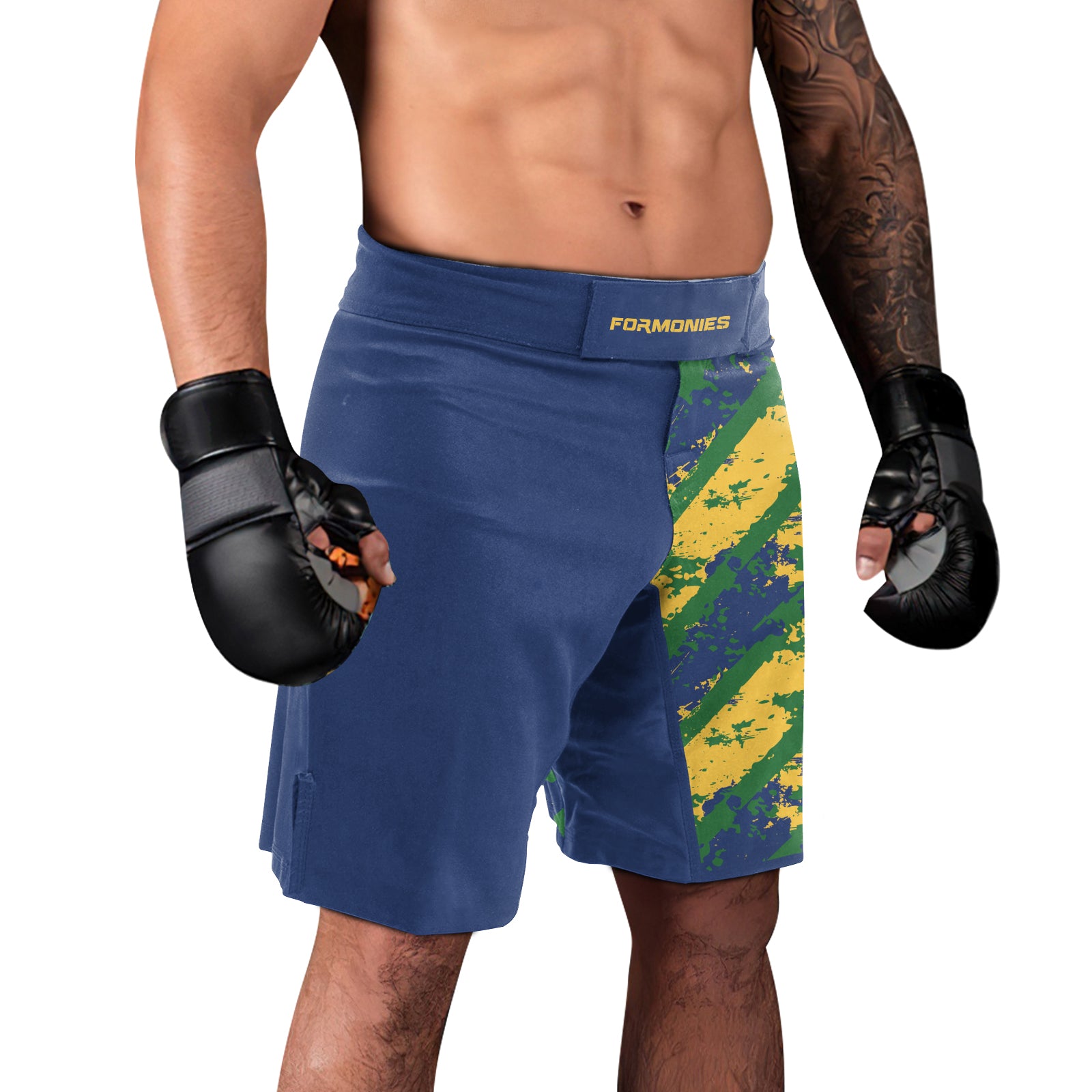 Rashninja Flag of Brazil’s Champions Men's Fight Shorts