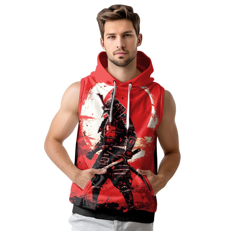 Rashninja Blade of the Samurai Sleeveless Hoodie | Sleeveless Hoodie